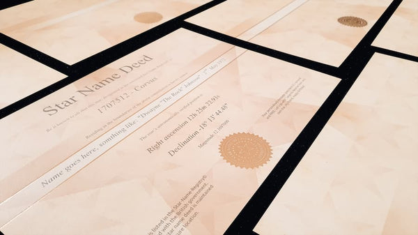 A4 Star Certificate